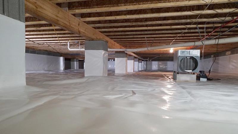 How to waterproof crawl space